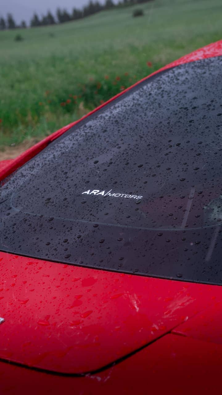 Ara Motors için kırmızı Ferrari otomotiv Reels posteri